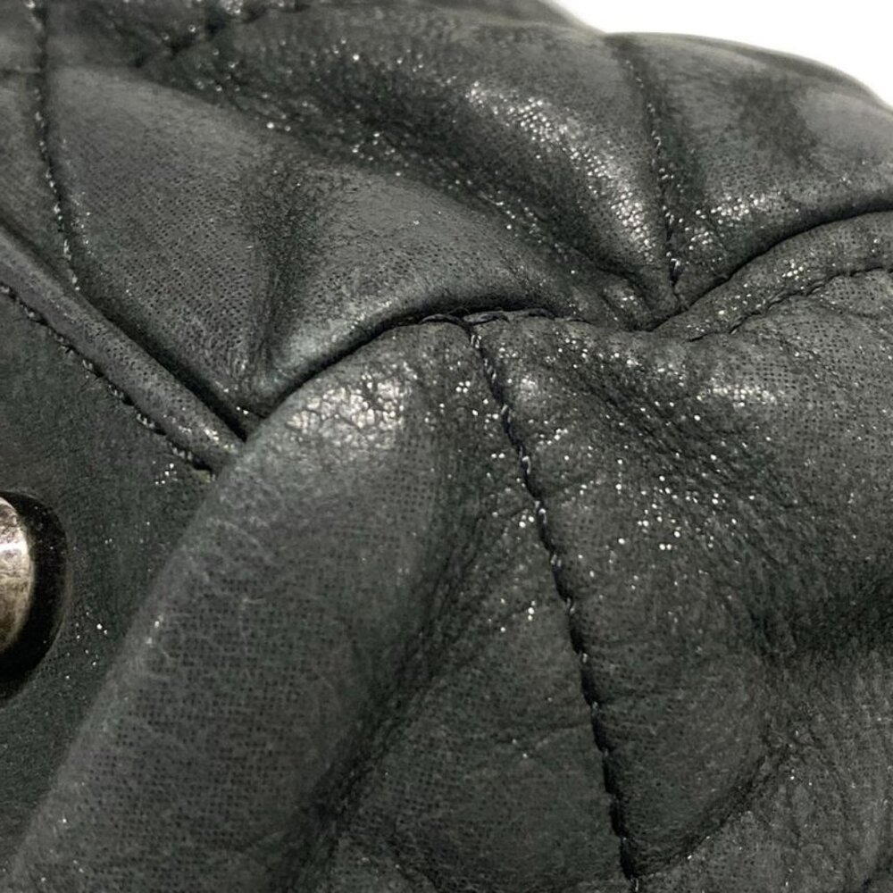 ★SOLD★ Chanel Shoulder Bag Quilted Black Chain Vintage Silver - Picture 6 of 15
